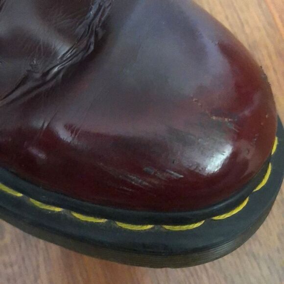 Dr. Martens Cherry vegan leather boots size 7 - Picture 8 of 8